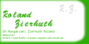 roland zierhuth business card